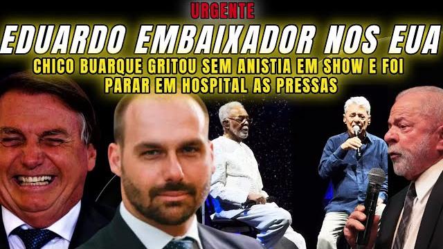 Urgente chico buarque foi gritar sem anistia passou mal em show e foi parar no hospital as pressas Urgente chico buarque foi gritar sem anistia passou mal em show e foi parar no hospital as pressas