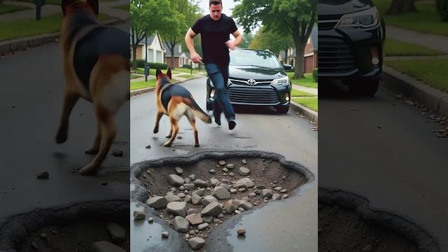 Baby in danger stuck in rocky pit saved by dog! Baby in danger stuck in rocky pit saved by dog!