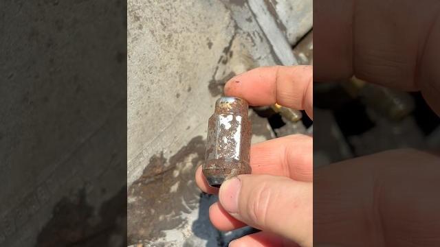 Best use of a rusty lug nut Best use of a rusty lug nut