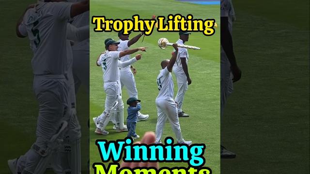 Celebration for championship final trophy by south africa from lords cricket stadium| winning update Celebration for championship final trophy by south africa from lords cricket stadium| winning update