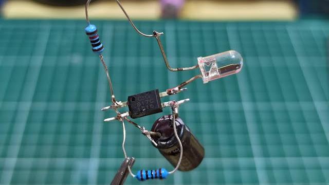 Optokuplör ile led flaşör devresi yapımı Optokuplör ile led flaşör devresi yapımı
