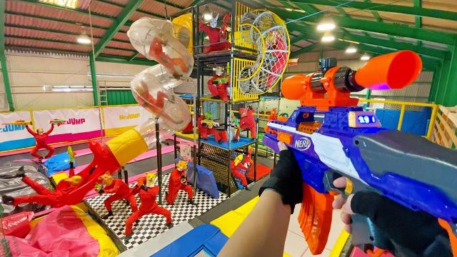Nerf war | amusement park battle 66 (nerf first person shooter) Nerf war | amusement park battle 66 (nerf first person shooter)