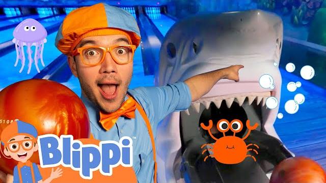 Blippi rides bumper cars and goes bowling underwater! - blippi | educational videos for kids Blippi rides bumper cars and goes bowling underwater! - blippi | educational videos for kids