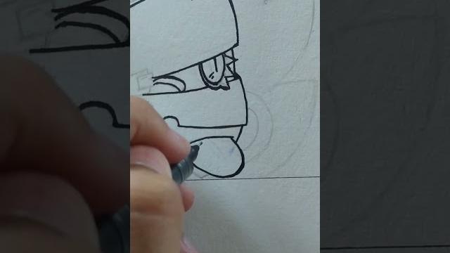 Day 11 - drawing emz from brawl stars ⭐ | #short Day 11 - drawing emz from brawl stars ⭐ | #short