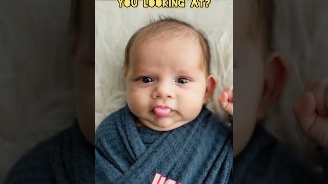 Baby fart and laugh - what are you looking at? Baby fart and laugh - what are you looking at?