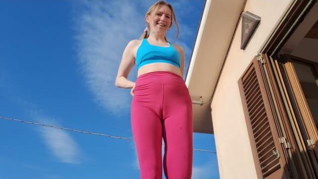 Good morning outdoor stretching Good morning outdoor stretching