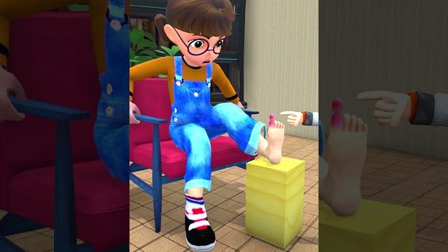 Ahahahaha my leg is hurt in scary teacher 3d Ahahahaha my leg is hurt in scary teacher 3d