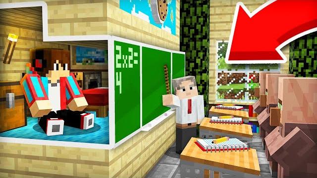 Я построил секретный дом в школе в майнкрафт | компот minecraft Я построил секретный дом в школе в майнкрафт | компот minecraft