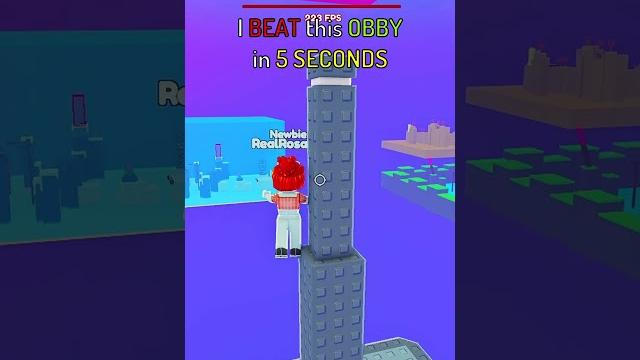 I beat this roblox obby in 5 seconds... I beat this roblox obby in 5 seconds...