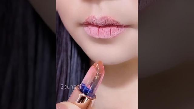 A clear flower lipstick A clear flower lipstick