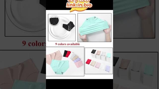 9 pcs seamless ice silk panties for women breathable soft comfort, solid color teen girls panty, one 9 pcs seamless ice silk panties for women breathable soft comfort, solid color teen girls panty, one