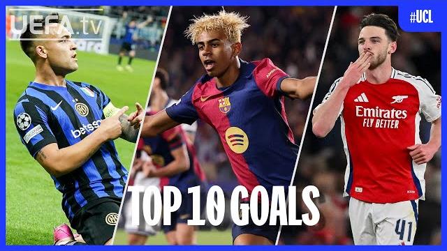 The top 10 goals from the champions league 2024/25! The top 10 goals from the champions league 2024/25!