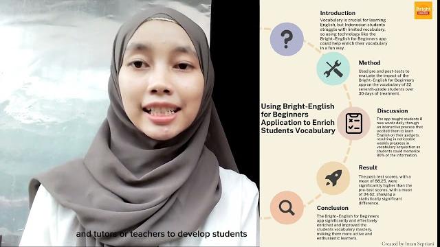 Using bright-english for beginners application to enrich students vocabulary | intan septiani | uika Using bright-english for beginners application to enrich students vocabulary | intan septiani | uika