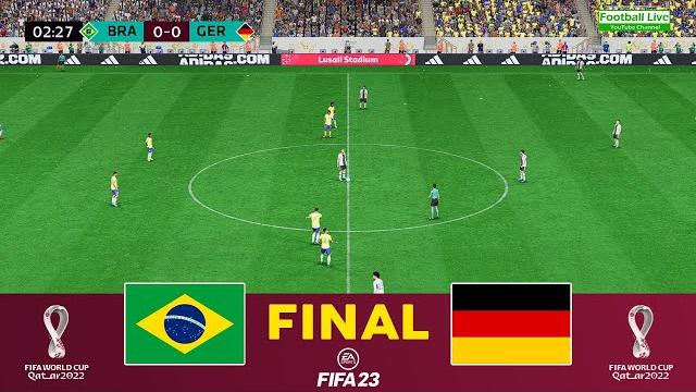 Fifa 23 | brazil vs germany - final | world cup qatar 2022 | neymar vs germany | gameplay pc Fifa 23 | brazil vs germany - final | world cup qatar 2022 | neymar vs germany | gameplay pc