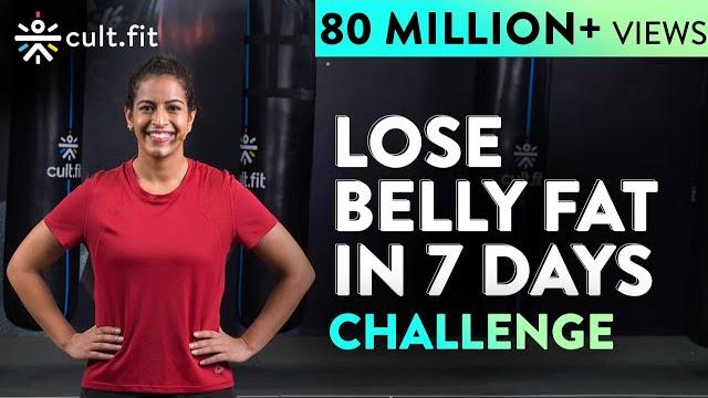 Lose belly fat in 7 days challenge | lose belly fat in 1 week at home | cult fit | curefit Lose belly fat in 7 days challenge | lose belly fat in 1 week at home | cult fit | curefit