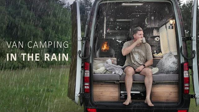 I travelled 15,000km to experience this rainy van life in uk | cabin van with fireplace & cozy asmr I travelled 15,000km to experience this rainy van life in uk | cabin van with fireplace & cozy asmr