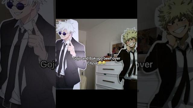 Gojo and bakugo fight over ellysa Gojo and bakugo fight over ellysa