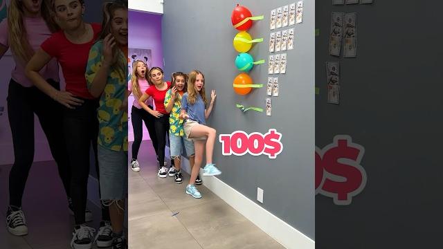 Nastya and balloon challenge Nastya and balloon challenge