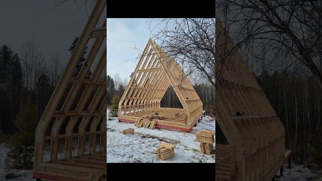 Сборка каркаса а-фрейм с аттиковой стеной. #домокомплект #сборкакаркаса #каркасник #афрейм #балка Сборка каркаса а-фрейм с аттиковой стеной. #домокомплект #сборкакаркаса #каркасник #афрейм #балка