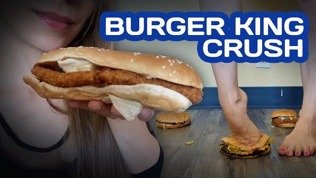 Fast food feet crush, burger king | asmr & crushing Fast food feet crush, burger king | asmr & crushing