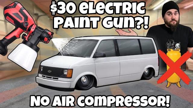 Painting a car with a $30 dollar electric paint gun?! no air compressor needed! cheapest paint job Painting a car with a $30 dollar electric paint gun?! no air compressor needed! cheapest paint job