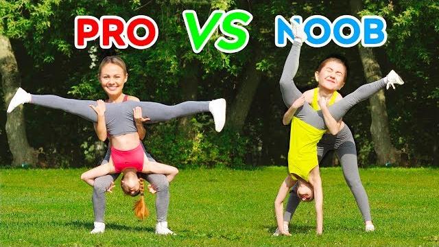 Impossible acrobatics challenge! pro vs noob spin the mystery wheel || gymnastic tricks Impossible acrobatics challenge! pro vs noob spin the mystery wheel || gymnastic tricks