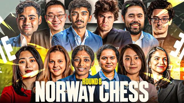 Norway chess 2025 | round 8 | nakamura vs gukesh | arjun vs fabi | carlsen vs wei yi Norway chess 2025 | round 8 | nakamura vs gukesh | arjun vs fabi | carlsen vs wei yi