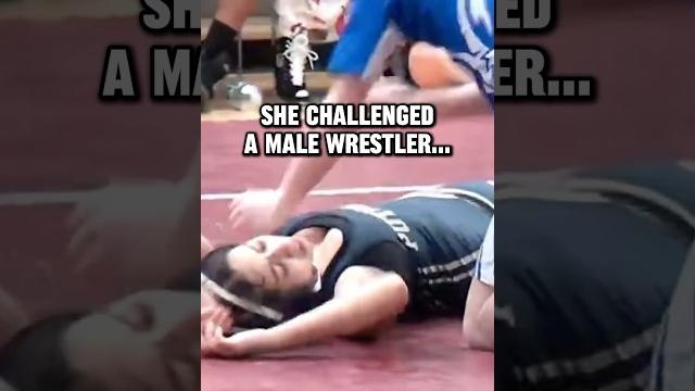 She challenged a male wrestler… and paid the price She challenged a male wrestler… and paid the price