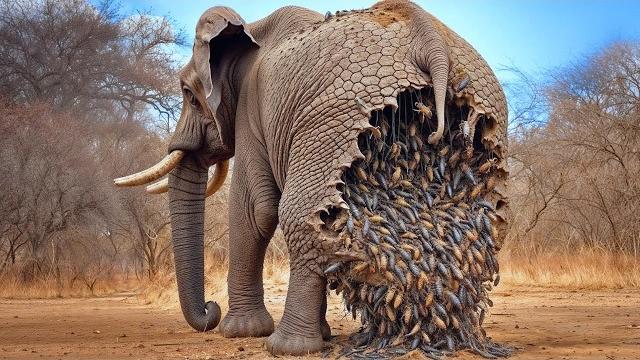 Animal rescue story: saving an elephant covered in millions of bees | wildlife rescue Animal rescue story: saving an elephant covered in millions of bees | wildlife rescue
