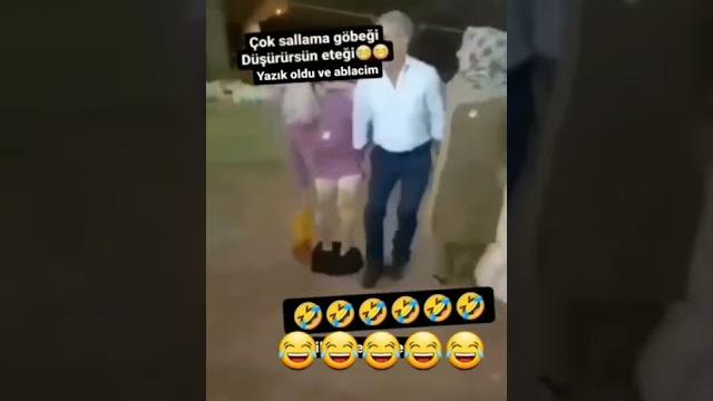 Halay çeken kadın fazla salladı Halay çeken kadın fazla salladı