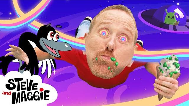 Monster ice cream truck + halloween haunted house, treehouse & more best steve and maggie for kids Monster ice cream truck + halloween haunted house, treehouse & more best steve and maggie for kids