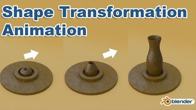 Shape transformation animation in blender Shape transformation animation in blender