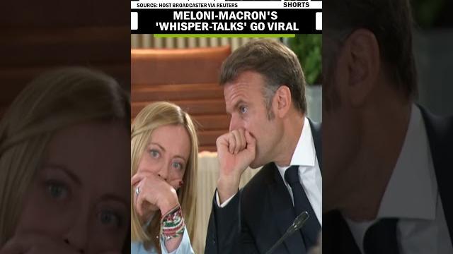 Italian pm meloni, french prez emmanuel macron’s 'secret talks' at g7 summit in canada Italian pm meloni, french prez emmanuel macron’s 'secret talks' at g7 summit in canada