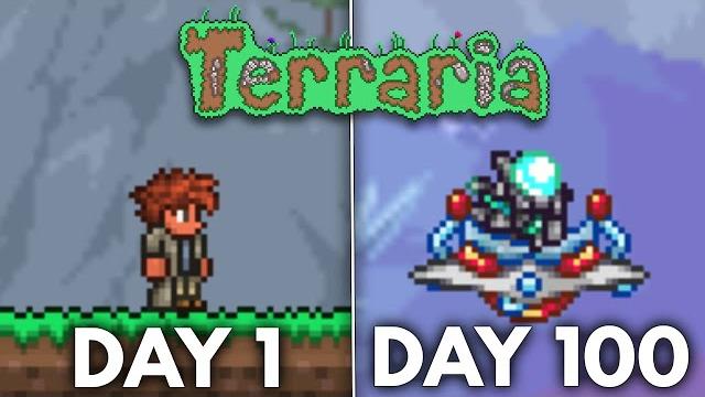 I spent 100 days in terraria I spent 100 days in terraria