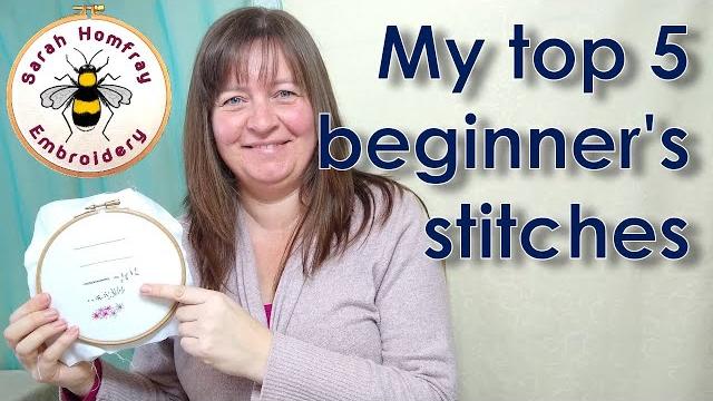 Five essential stitches to start embroidery - beginners hand embroidery tutorial part 2 Five essential stitches to start embroidery - beginners hand embroidery tutorial part 2