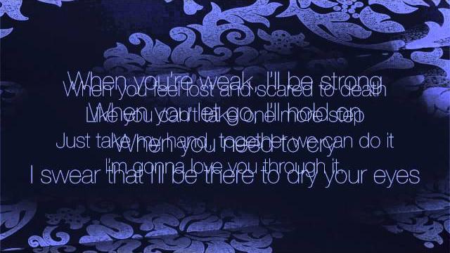 I'm gonna love you through it (with lyrics) - martina mcbride I'm gonna love you through it (with lyrics) - martina mcbride