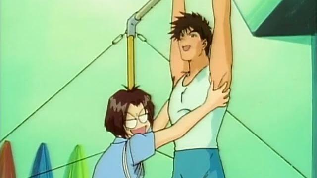 Anime man tickled Anime man tickled