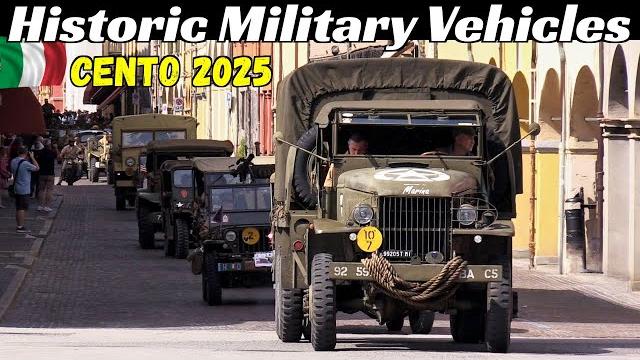Historic military vehicles parade at cento (fe) by hmv italia - june 2, 2025 - jeep, dodge, trucks Historic military vehicles parade at cento (fe) by hmv italia - june 2, 2025 - jeep, dodge, trucks