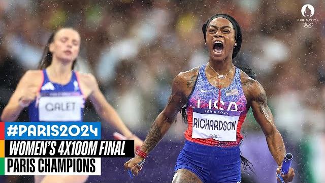 Women's 4x100m final | paris champions Women's 4x100m final | paris champions