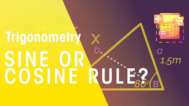 Sine or cosine rule? | trigonometry | maths | fuseschool Sine or cosine rule? | trigonometry | maths | fuseschool