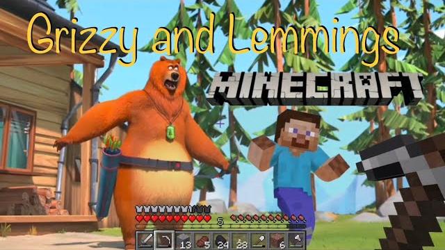 Grizzy and lemmings - minecraft pt 1 - e19 Grizzy and lemmings - minecraft pt 1 - e19