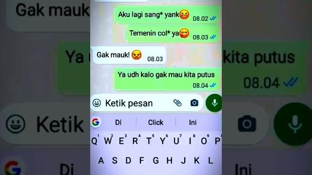 Chat wa lucu ~ minta di temenin col* sama pacar || pov Chat wa lucu ~ minta di temenin col* sama pacar || pov