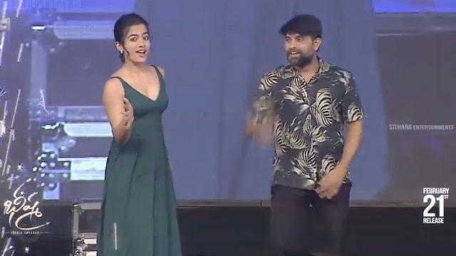 Jani master & rashmika dance on stage @ bheeshma pre release event | #whatteybeauty Jani master & rashmika dance on stage @ bheeshma pre release event | #whatteybeauty