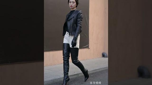 做自己的过膝靴 靴子 女王 长靴控 皮衣 做自己的过膝靴 靴子 女王 长靴控 皮衣