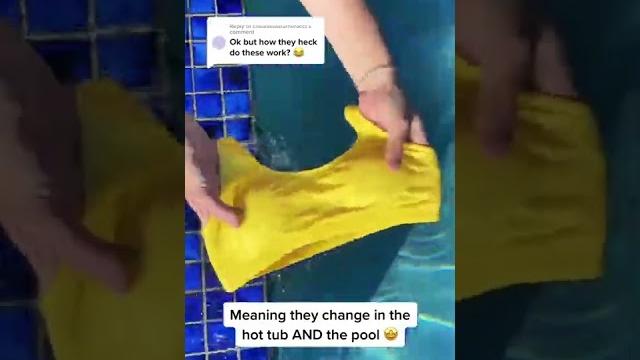 How our color changing swimshorts work! How our color changing swimshorts work!