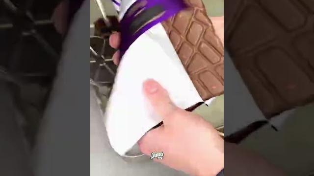 Nutella bucket & dairymilk mixing Nutella bucket & dairymilk mixing