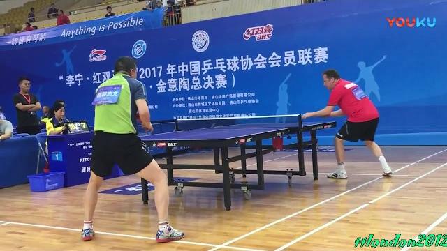 Jan ove waldner vs he zhi wen | 2017 ctta grand finals Jan ove waldner vs he zhi wen | 2017 ctta grand finals