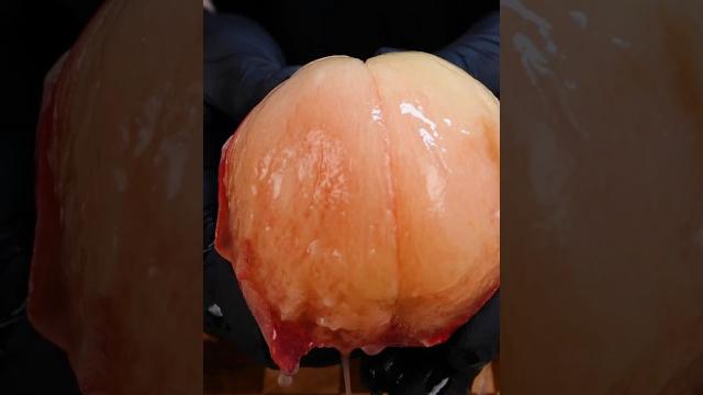 How to peel peaches smoothly lifehack #shorts How to peel peaches smoothly lifehack #shorts