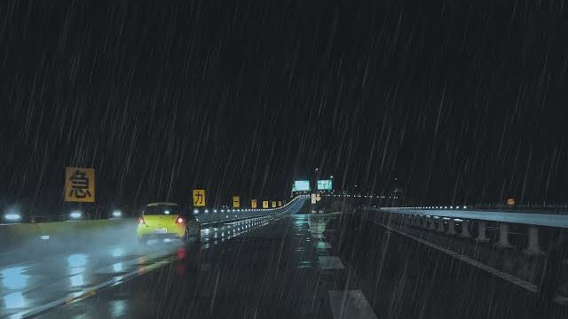 ️driving along the coast road in heavy rain for #sleep #work #study ️driving along the coast road in heavy rain for #sleep #work #study
