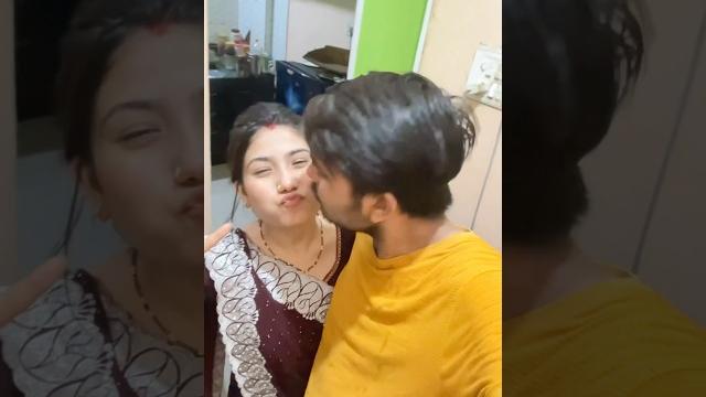 Kissing prank on wife #kiss #viralvideo #shorts Kissing prank on wife #kiss #viralvideo #shorts
